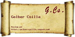Gelber Csilla névjegykártya